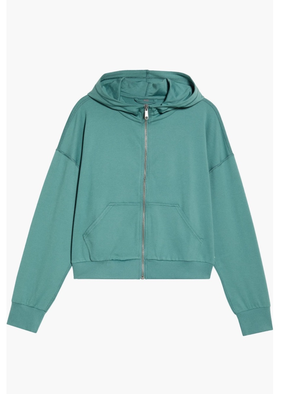 Vuori Halo Modern Women's Teal Zip-Up Hooded Jacket Large NWT - Picture 5 of 7